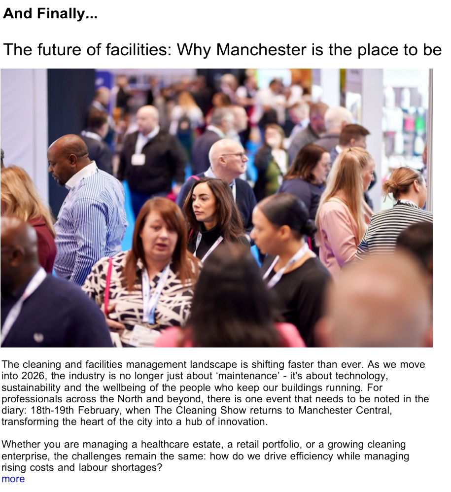 Advert: https://www.thecleanzine.com/pages/24009/the_future_of_facilities_why_manchester_is_the_place_to_be_this_february/