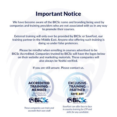 Advert: https://www.bics.org.uk