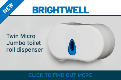 Advert: https://www.brightwell.co.uk/news/twin-micro-jumbo-toilet-roll-dispenser