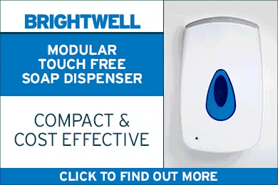 Advert: https://www.brightwell.co.uk/soap-and-paper-dispensers/modular-touch-free-dispenser