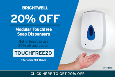 Advert: https://www.brightwell.co.uk/soap-and-paper-dispensers/modular-touch-free-dispenser
