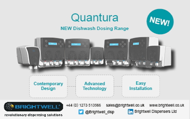 Advert: http://www.brightwell.co.uk/news/quantura-dishwash-dosing-systems-a-leap-forward-in-compact-technology
