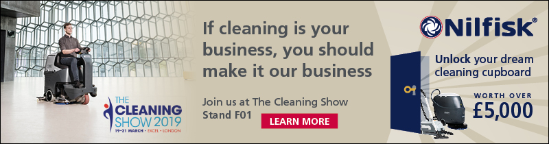 Advert: https://www.nilfisk.com/en-gb/campaigns/the-cleaning-show-2019/Pages/The-Cleaning-Show-2019.aspx?utm_campaign=Cleanzine%20_CleaningShow_Comp_Feb19&utm_source=Other&utm_medium=Banner&utm_content=Website